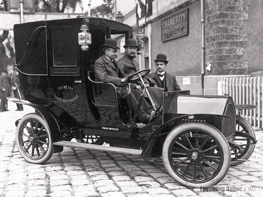 Vinot & Deguingand Taximètre, лауреат Парижского конкурса коммерческих автомобилей. Май, 1907 г.