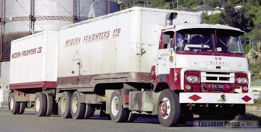 В начале 1970-х тяжёлые машины Nissan Diesel продавали в Новой Зеландии под маркой GM