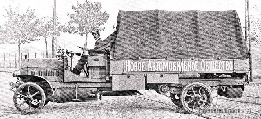 Германские грузовики NAG получали не всегда лучшие отзывы в пробегах и на манёврах, однако в России были чрезвычайно популярны как в армии, так и на «гражданке». Испытательный пробег грузовиков Военного ведомства, 1912 г.