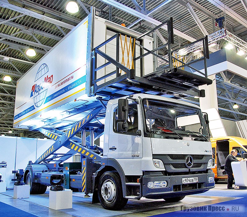 Автолифт АЛ 3У-М2 на шасси Mercedes-Benz Atego 1518