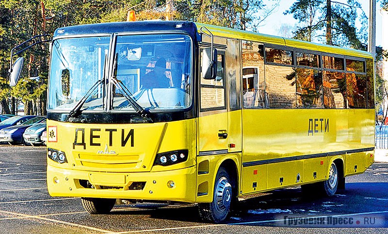 Cпециализированный автобус для перевозки детей МАЗ-257S30 (вид с левого борта)