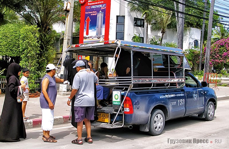 Самый распространённый вид общественного транспорта в Таиланде – джипси. В курортной Паттайе они осуществляют 95% всех городских перевозок и, как правило, изготовлены из Isuzu D-Max, выпускаемых местным филиалом GM