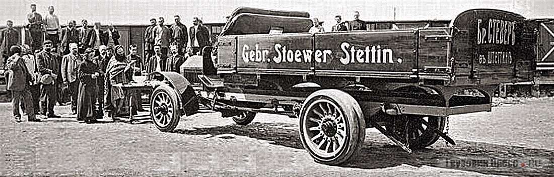 3-тонный грузовик Stoewer L4 III 28/48 PS. Казань, 1909 г.