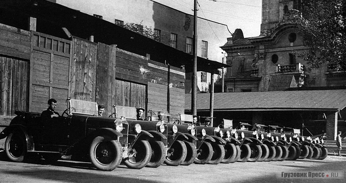 Французские Amilcar на службе московской почты, 1925 г.