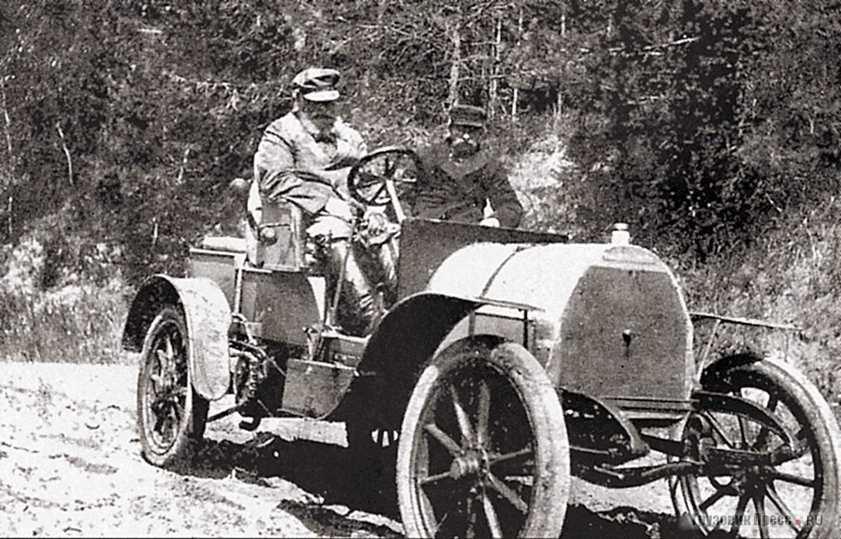 Автомобиль Argus 12/16 PS выпуска 1906 г. на дорогах Симбирской губернии в 1913 г.