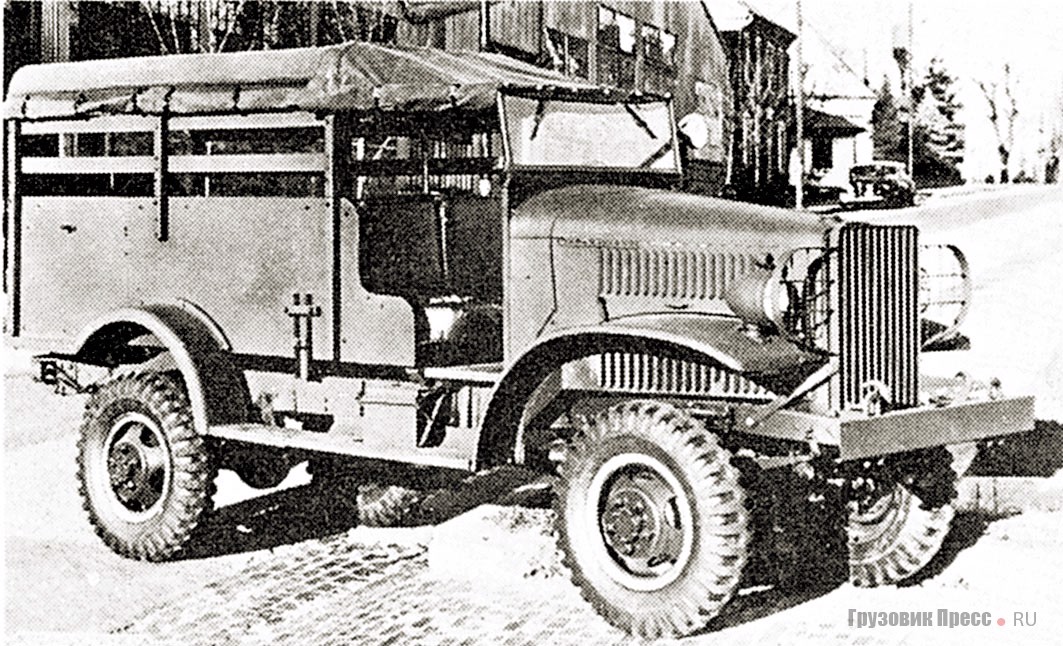 Санитарный International M-1-4 с кузовом компании Boyertown. 1942 г.