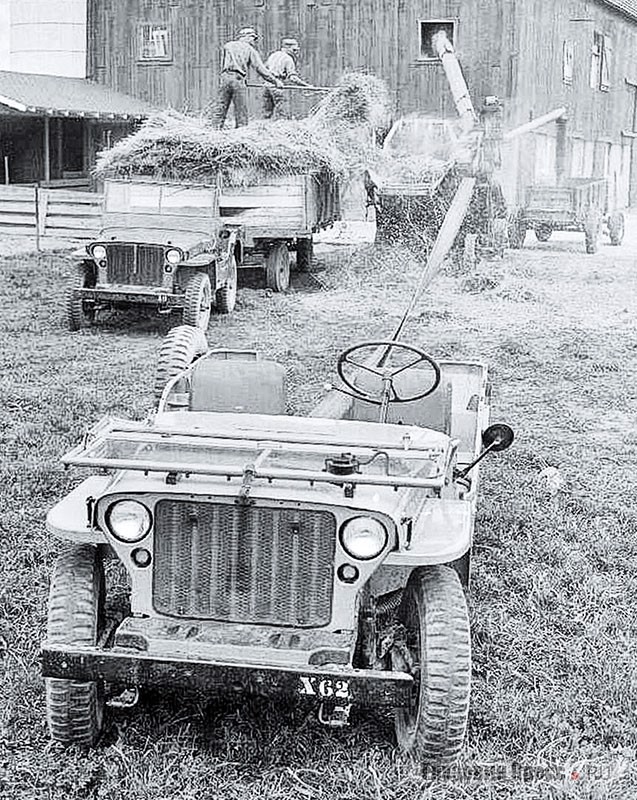 После войны президент Willys-Overland, Inc. Чарльз Соренсен устроил на своей ферме «Сизор» в Нью-Хадсоне, штат Мичиган, презентацию для журналистов новинки Universal Jeep (CJ-2)