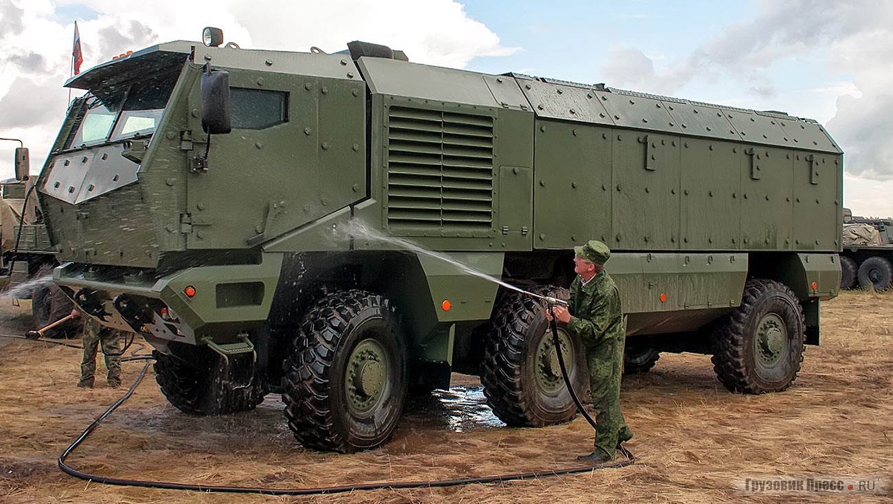 КАМАЗ-63968 «Тайфун-К» после демонстрационного показа (Форум «ТВМ-2012»)