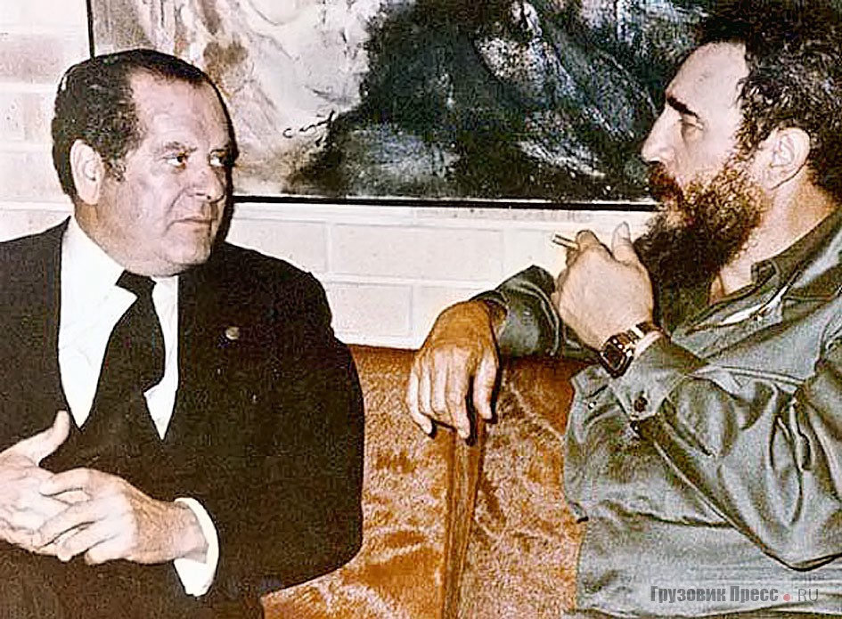 Эдуардо Баррейрос и Фидель Кастро. 1979 г.