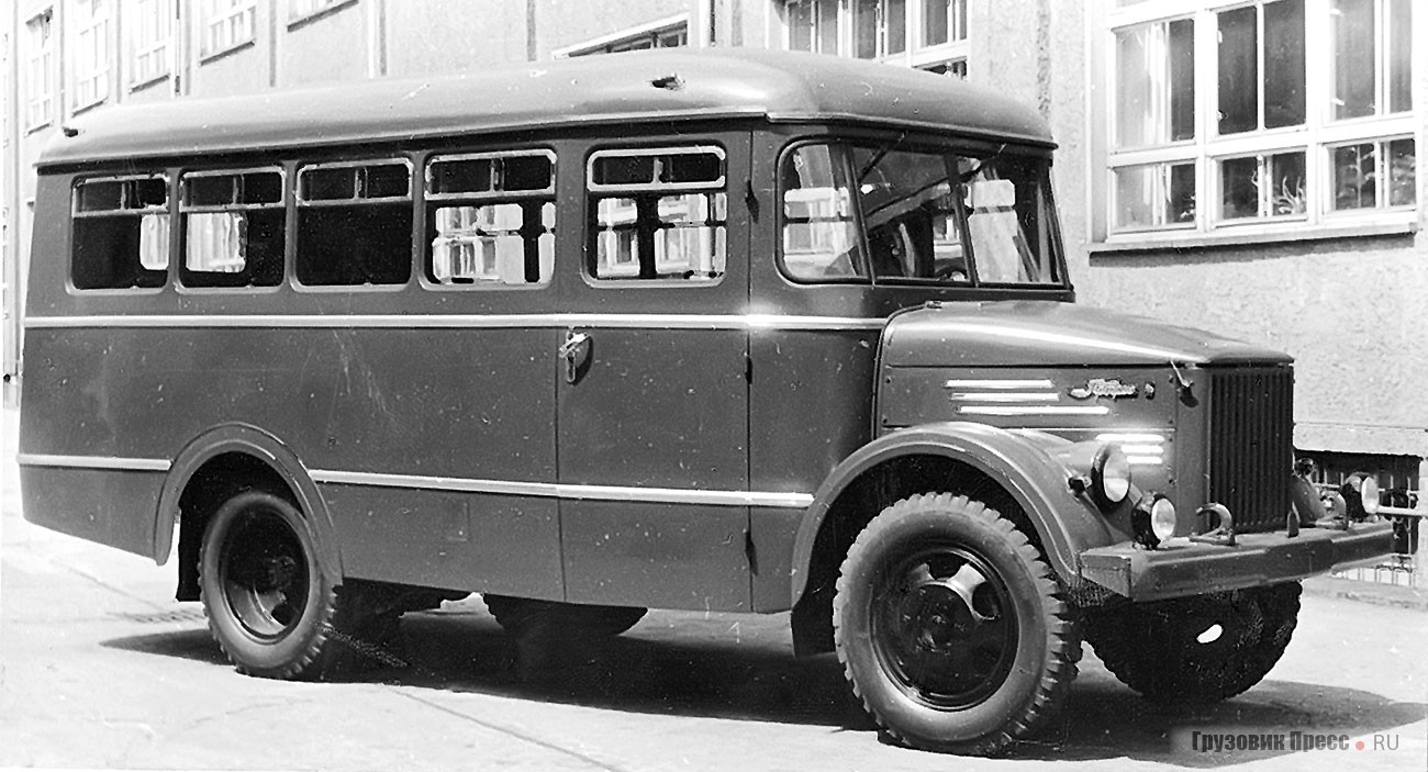 Автобус «Прогресс-5». До 1970-х эти автобусы обслуживали школы и детские сады ГСГВ