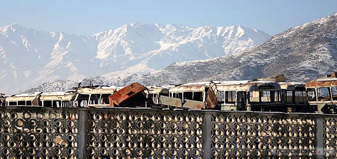 Кабульский троллейбусный парк. 10 февраля 2004 г.