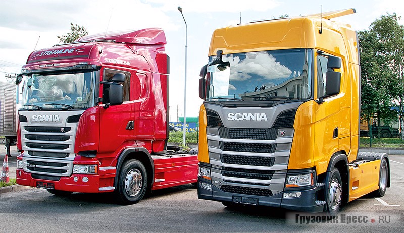 Scania серии R прежнего поколения и Scania S500 A4x2NA Sunny Yellow