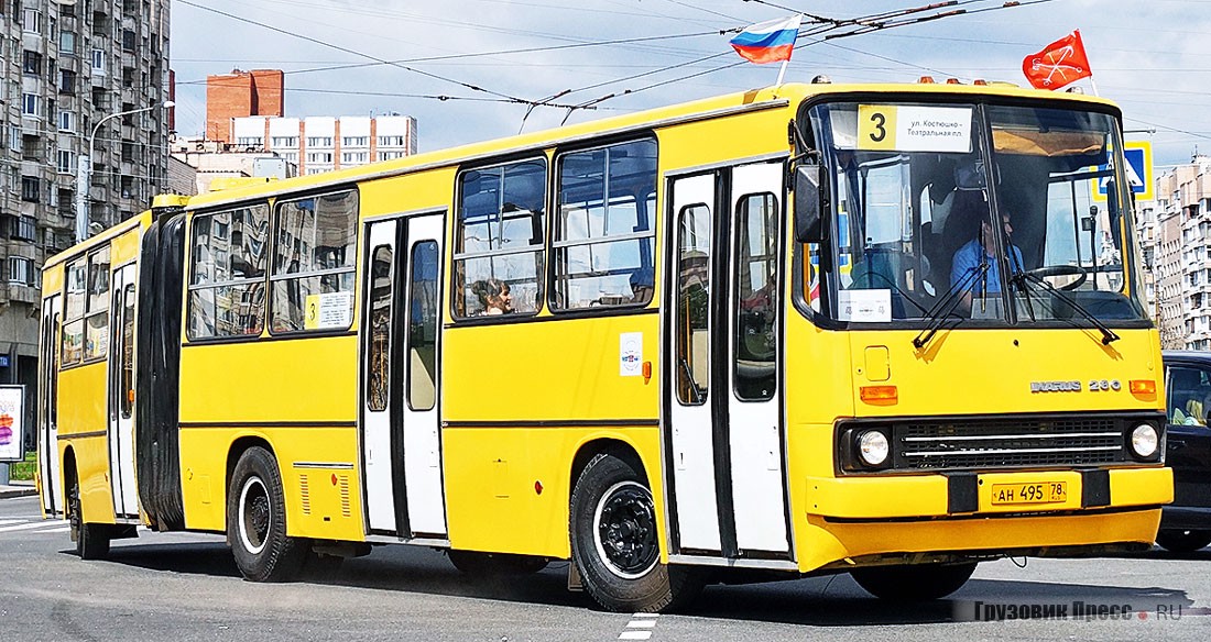 [b]Ikarus 280.330[/b] в «советском» жёлтом окрасе – музейный экспонат…