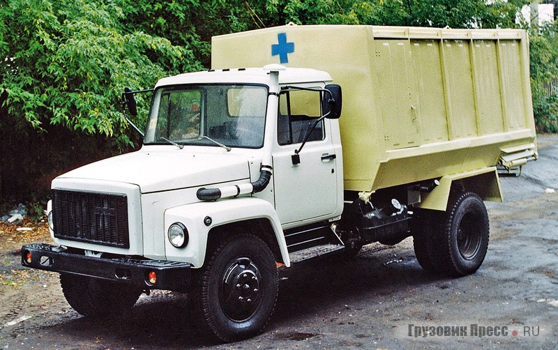 Автомобиль-фургон КМЗ-4723 первых лет выпуска на шасси ГАЗ-3309