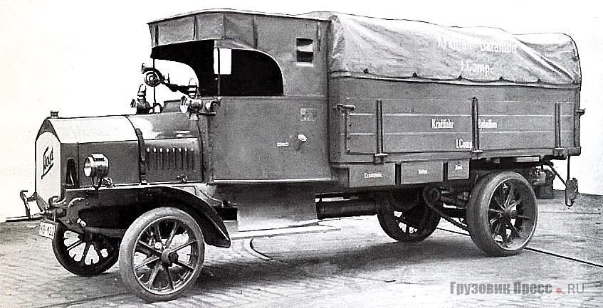 Пятитонный грузовик Lloyd 50-52 PS германской армии, 1913 г.