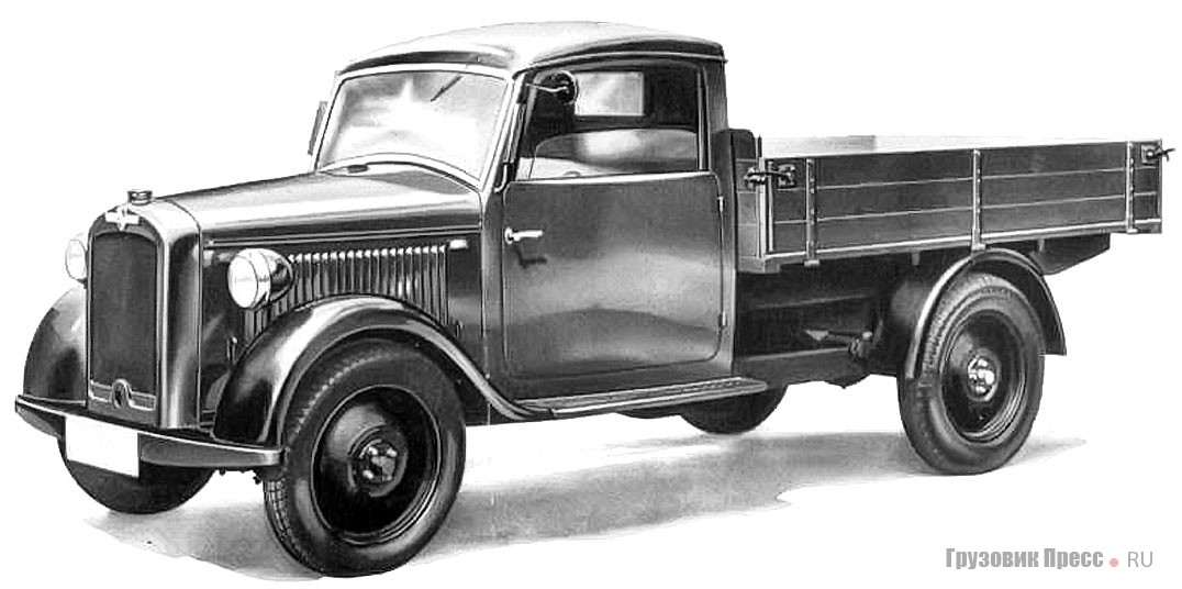 Последняя мирная продукция завода – 1-тонный грузовик Hansa-Lloyd Express, 1938 г.