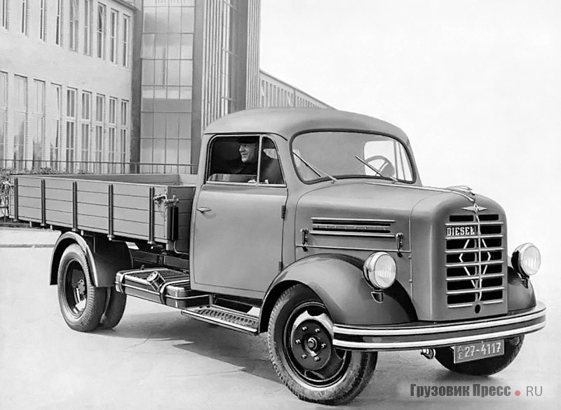 Популярные грузовики Borgward моделей B 2500 и B 2500A,1954–1955 гг.