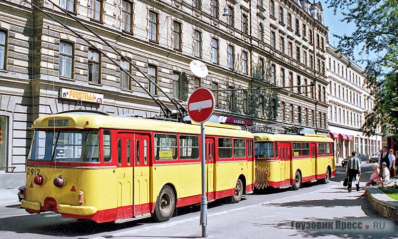 Дольше всех сцепки из чешских троллейбусов эксплуатировались в Риге