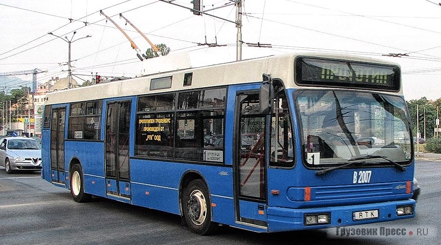 Прототип болгарского троллейбуса с голландским кузовом автобуса Den Oudsten Alliance City B96