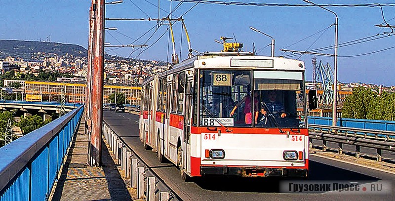 В приморском городе Варна эксплуатируются единственные в Болгарии Škoda 15Tr