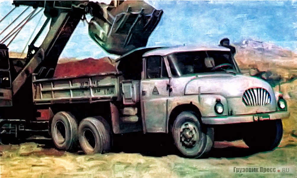 Одна из первых Tatra 138S3 на карьерных работах в Казахстане. У машины выпуска до 1968 г. ранняя комплектация световых приборов и самосвальная платформа старого типа. Фото начала 1970-х.