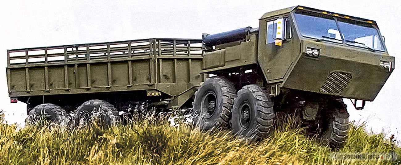 Сочленённый Oshkosh D-3838 был известен и как Oshkosh Dragon Wagon, 1980 г.