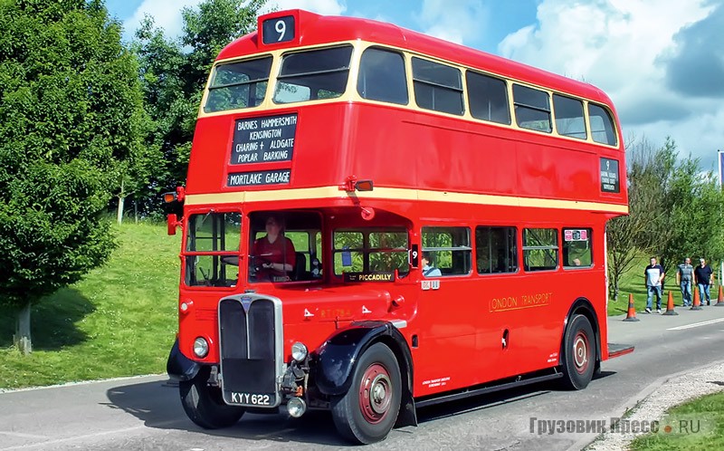 Первый массовый лондонский двухэтажник – 56-местный AEC Regent III 1952 г.в.