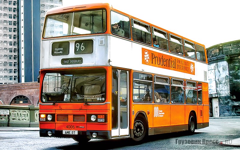 Типичный представитель британских автобусов step-entrance, Leyland Titan