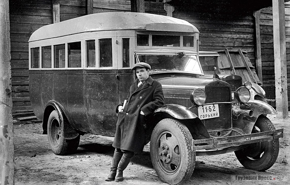 Первый автобус на шасси ГАЗ-АА собранный работниками ЗАТИ в 1935 году