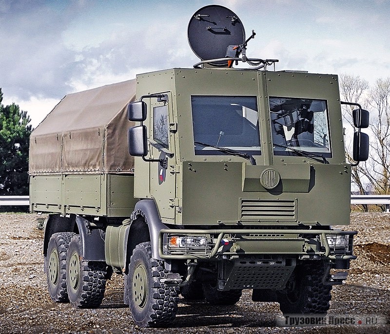 Грузовик Tatra 810-1R0R26 13 177 6x6.1R с бронированной кабиной. Применяется чешским контингентом в Афганистане