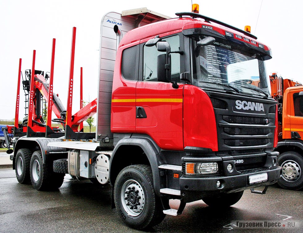 Сортиментовоз на шасси Scania G480 CB6x6EHZ