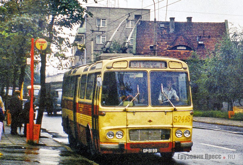 Модель Škoda Т11 на испытаниях в городе Гдыня, 1976 г.