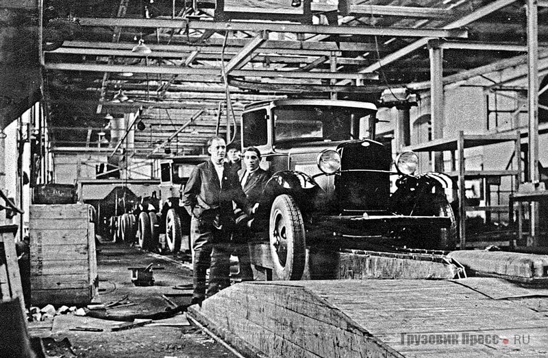 Конвейер первого автосборочного завода в Нижнем Новгороде, 1931 г.