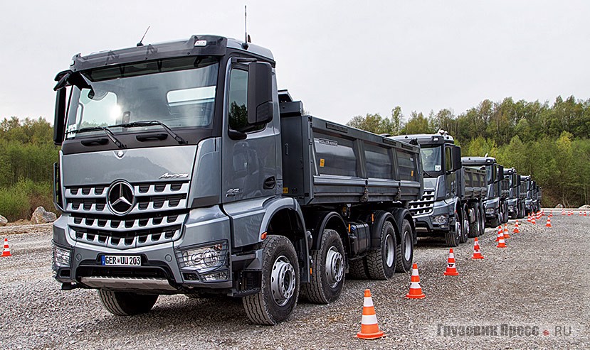 Я выбрал самосвал под № 13 – Mercedes-Benz Arocs 4142 (8x4/4)