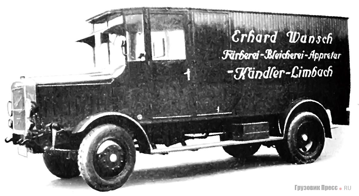 Фургон на шасси Mannesmann-Mulag A3, 1927 г.