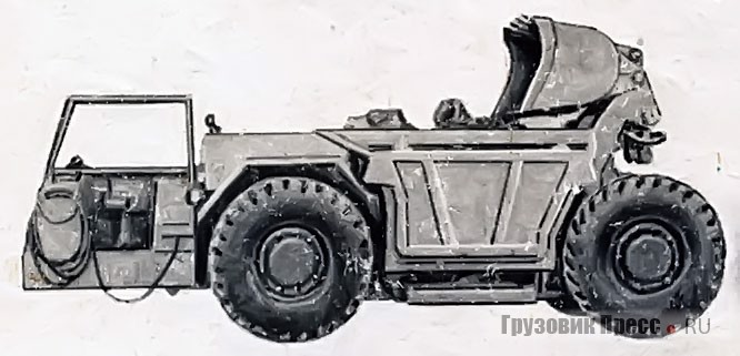 Первая отечественная большегрузная погрузочно-транспортная машина ПДН-3Д (ПТ-1), разработанная в 1968 г. НИПИгормаш, была оборудована 215-сильным дизелем ЯМЗ-238, кузовом на 6 м[sup]3[/sup] для транспортировки 15 т породы и погрузочным ковшом