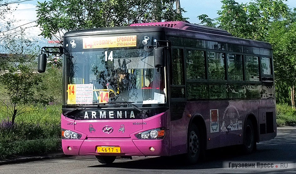 Китайские автобусы Higer начали работать в Ереване с 2011 г.