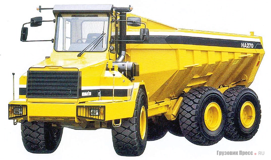 Komatsu HA270-3, разработанный совместно с Моху Trucks of America