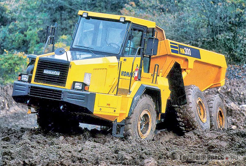 Шарнирно-сочленённый Komatsu HM300-1