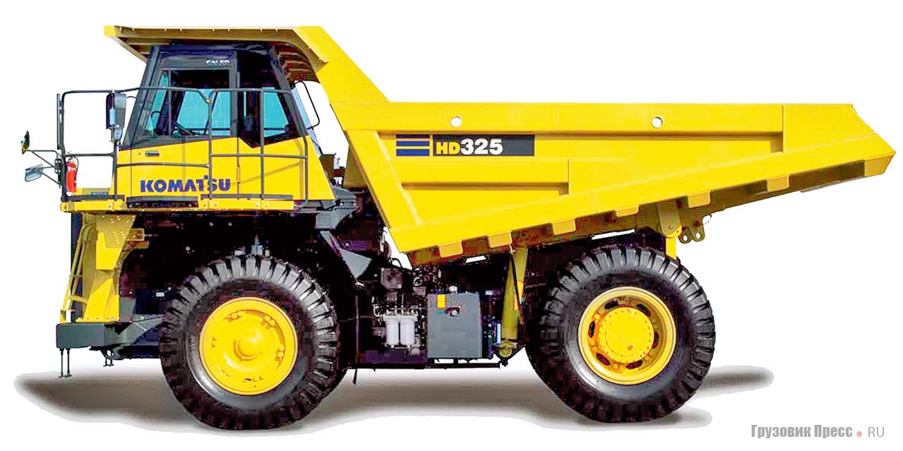 Komatsu HD325-6 – самый «маленький» в семействе «гидравликов» грузоподъёмностью всего-то 36,5 т