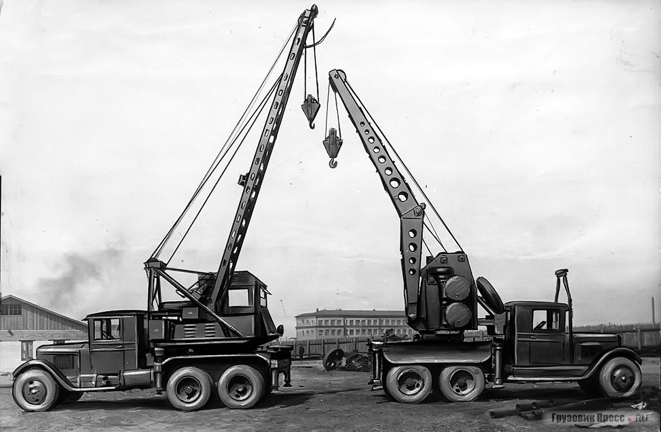 Автокраны одесского завода им. Январского восстания на шасси ЗИС-6