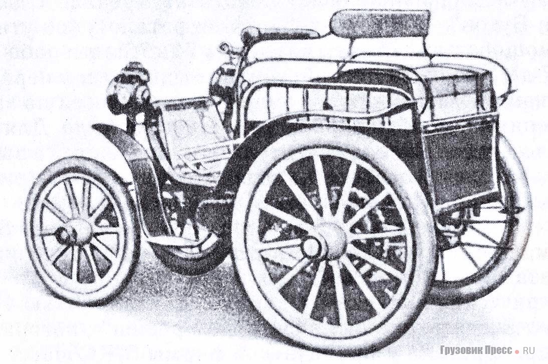 Электромобиль «Психо-Креанш» сборки петербургской фирмы «Старлей», 1900 г.