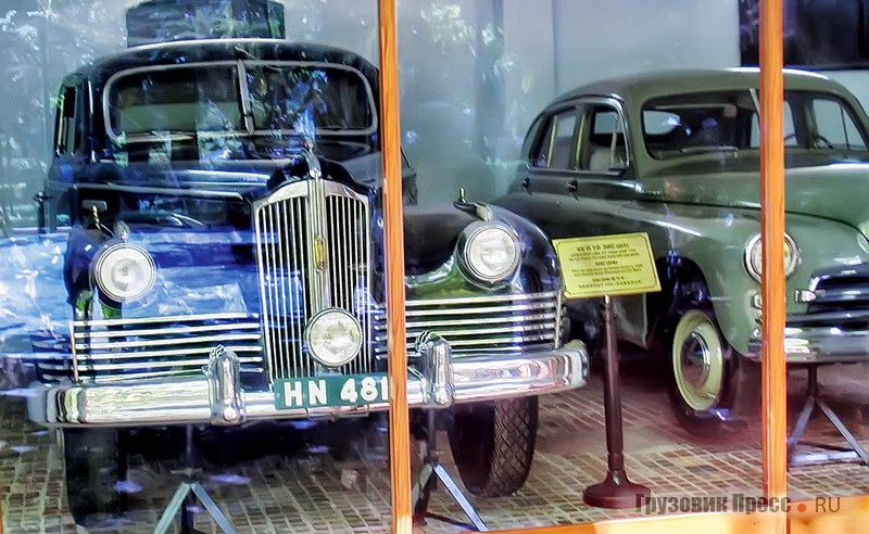 Автомобили вождя из Музея Хо Ши Мина в Ханое – ЗИС-110 и ГАЗ М-20В «Победа», для вьетнамцев русское название транслировано как Pô-Bé-Da. К сожалению, машины находятся за стеклом и хорошие снимки сделать невозможно, фото 2012 г.