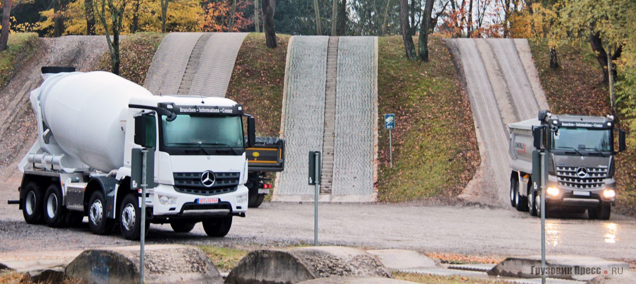 Тест-драйв грузовиков Mercedes-Benz Arocs