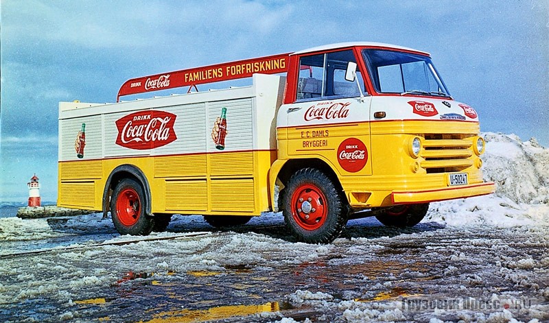 Volvo L430 норвежской «Кока-Колы». В Норвегии напиток не запрещали, но бедность страны не позволяла часто обновлять автопарк. Закупка Volvo стала событием