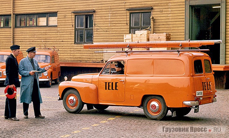 Поздняя версия, обозначавшаяся как Volvo P210 Duett, на службе шведской телекоммуникационной компании Televerket
