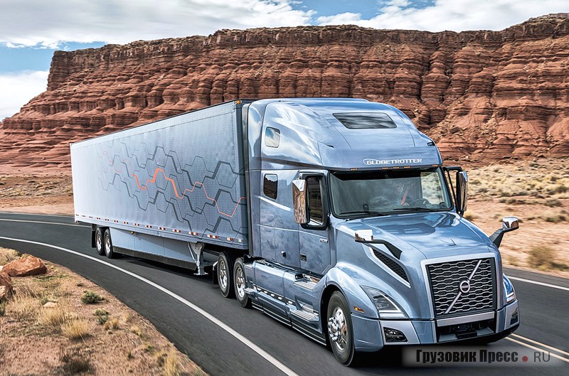 Тягач Volvo VNL сделан в Дублине (штат Вирджиния, США) на крупнейшем заводе Volvo. Там выпускают семейства VNM, VNL, VNX, VHD, VAH, 2017 г.