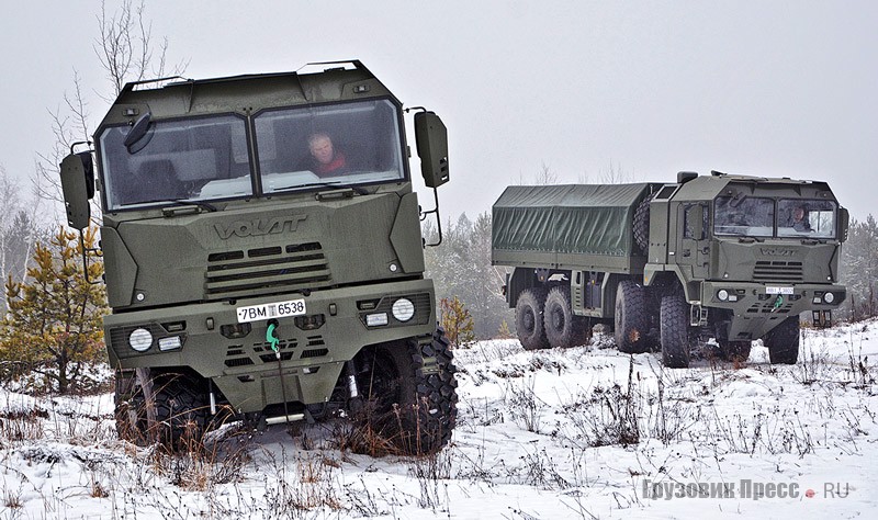 Армейские автомобили семейства «6001»: МЗКТ-600103 (6х6) и МЗКТ-600203 (8х8)