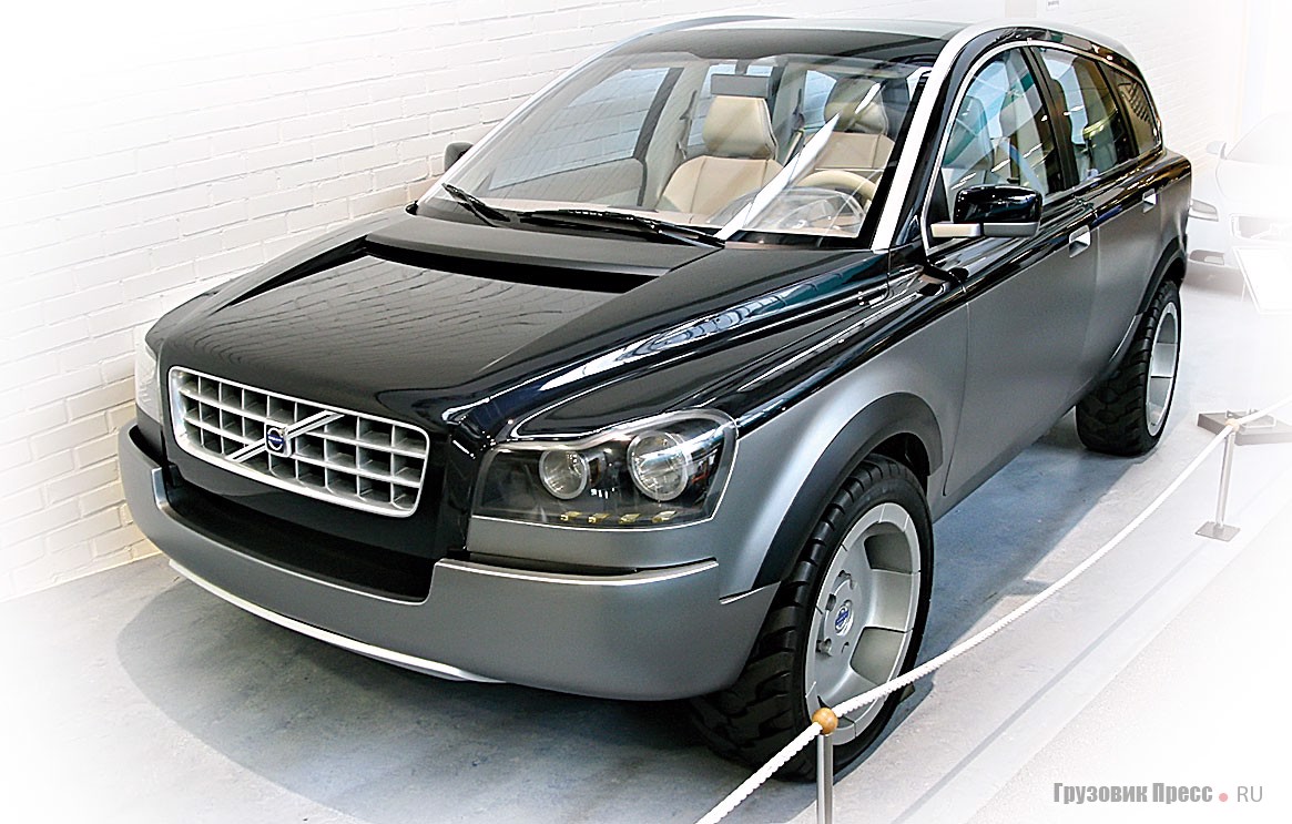 [b]Volvo ACC – Adventure Concept Car (4x4) 2000 г.[/b] В январе 2000 г. Volvo Car Corporation подготовила к показу на международном мотор-шоу в Женеве этот полноприводный концепт. Это был ответ на приближение миллениума, а разработка позже превратилась в автомобиль для активного отдыха (класса SUV) – внедорожник XC90. Машина получила отличные ходовые характеристики, первоклассное оснащение, просторный салон, экономичный двигатель и низкий уровень выброса вредных веществ