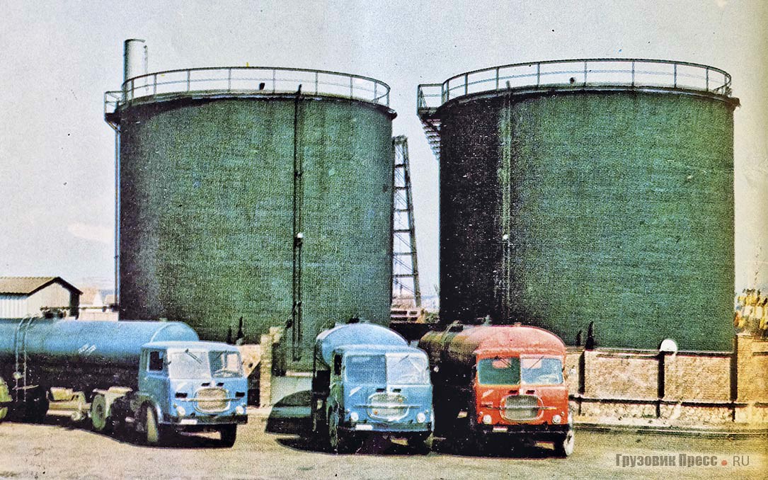 В 1970-х грузоперевозчики наряду со «Шкодами» использовали и итальянские тягачи Fiat 682 T3